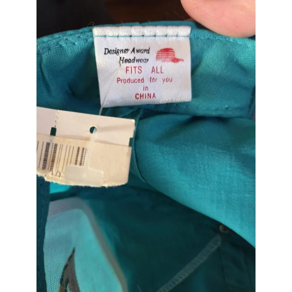 NWT Vintage Boeing 777 Hat Teal Embroidered‎ Adjustable Snapback